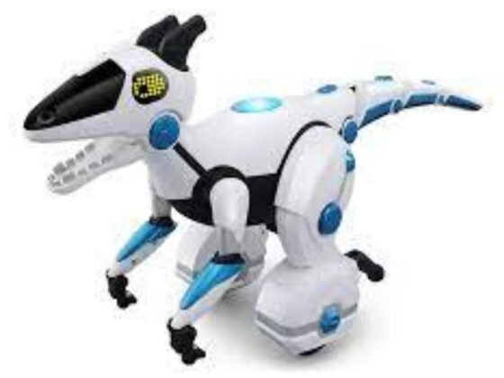 White Robot Dinosaur Toy