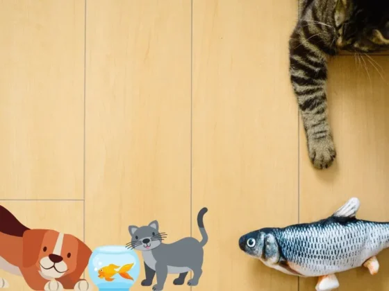 Colorful Robot Fish Toys for Cats - Interactive Cat Toy