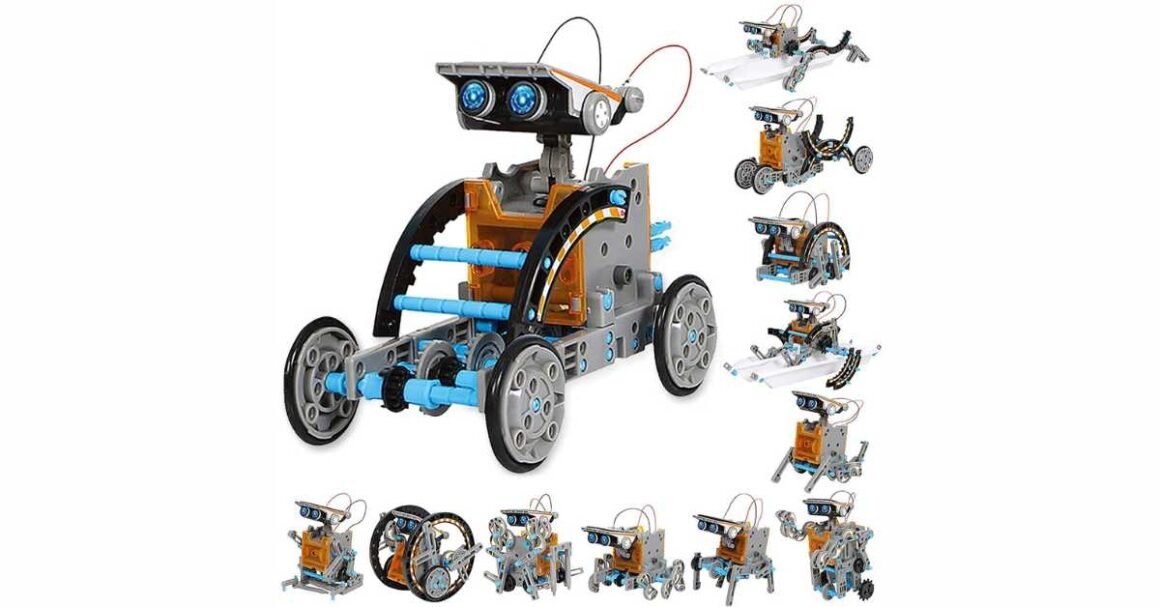 playdate stem 12-in-1 educational solar robot toy