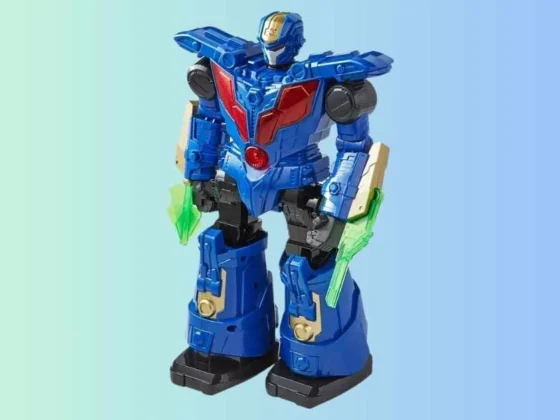 adventure force astrobot walking robot toy with lights & sound