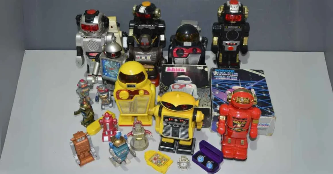 Vintage 1970s Toy Robots: Nostalgic Collection of Playful Mechanical Companions
