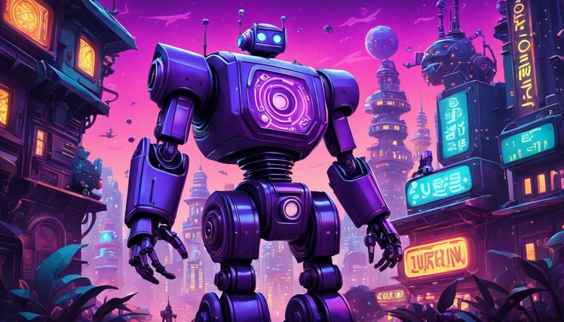 Purple Robot Toy Story World