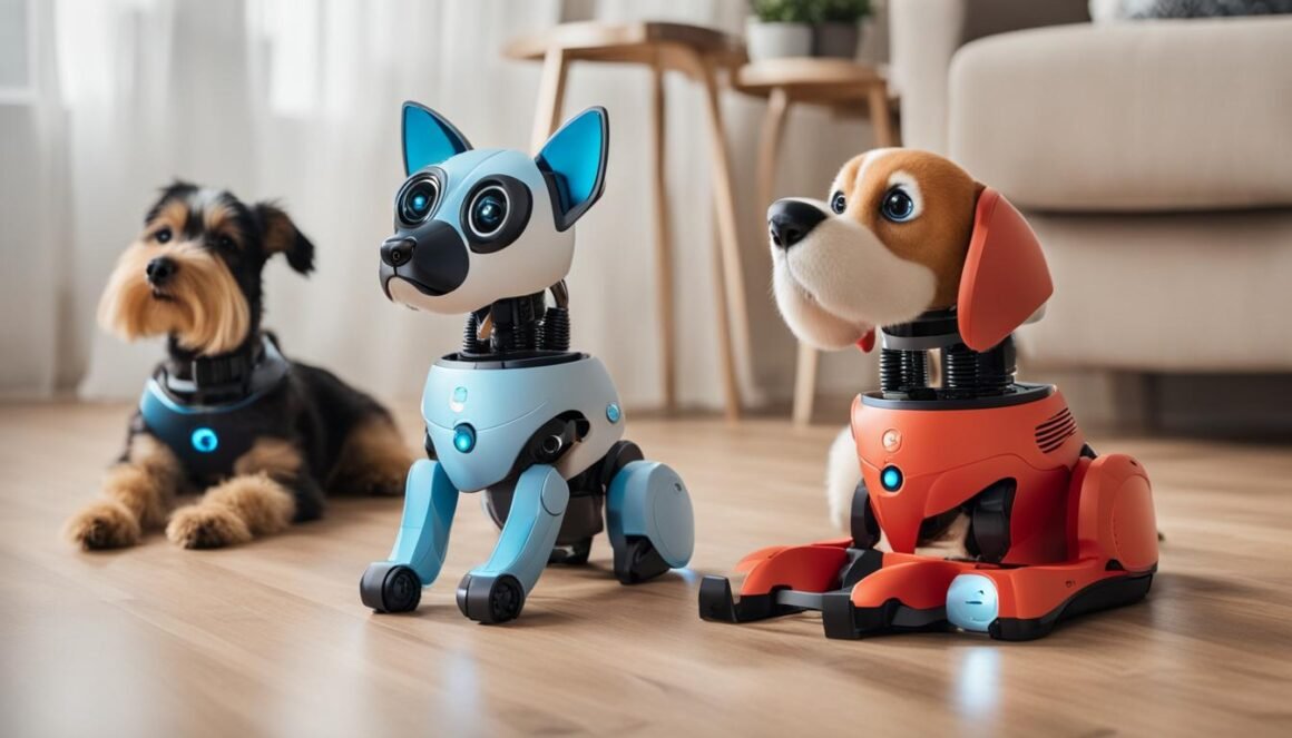 Realistic Robotic Dog Toy vs Real Dog