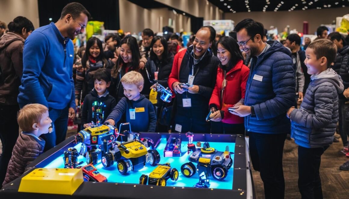 electronic toy festival and family-friendly environment