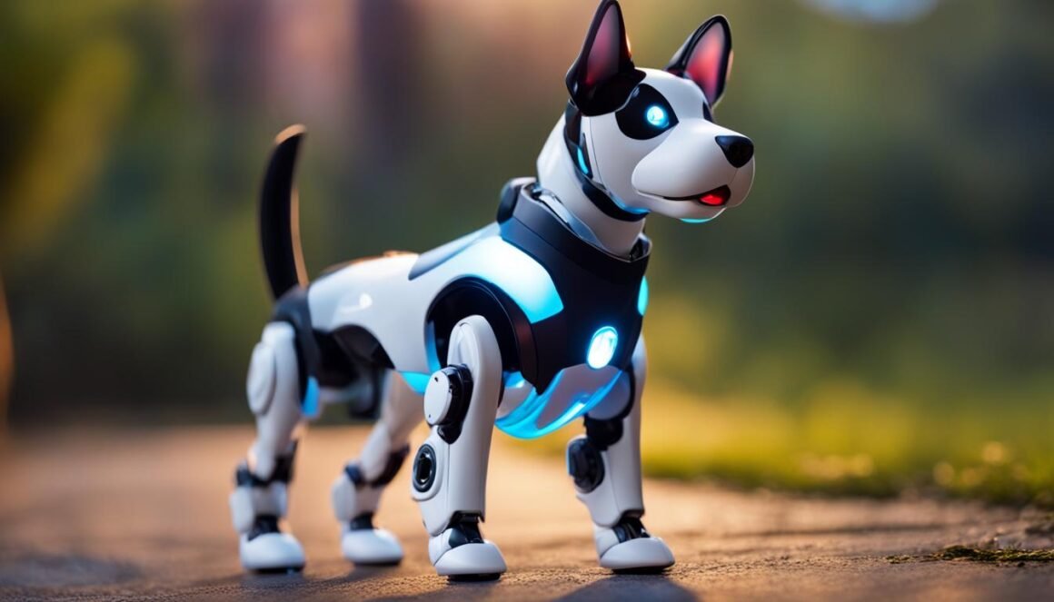 features of a realistic robotic dog toy